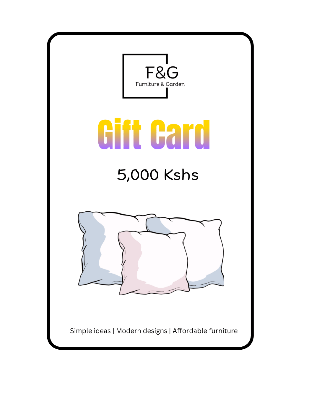 Gift Card - Furniture & Garden