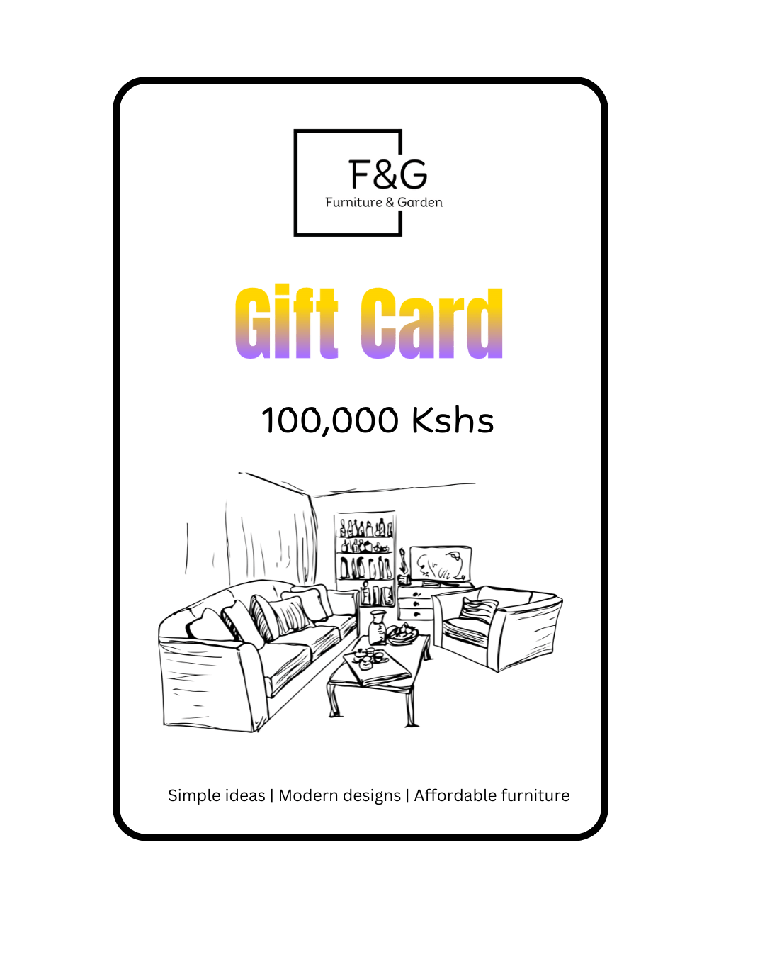 Gift Card - Furniture & Garden