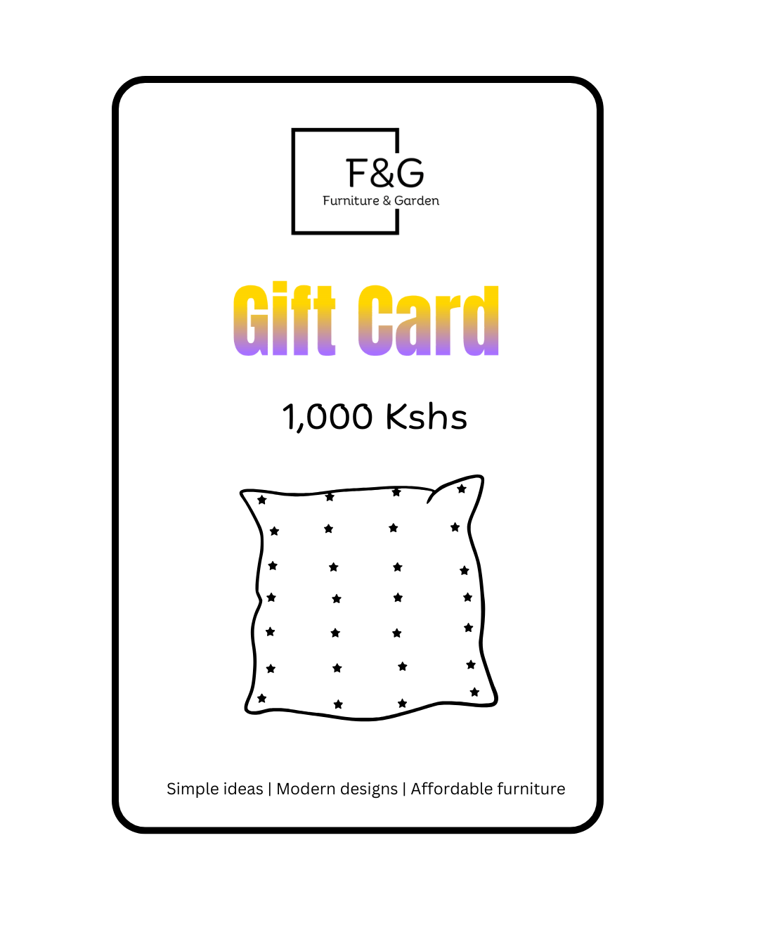 Gift Card - Furniture & Garden
