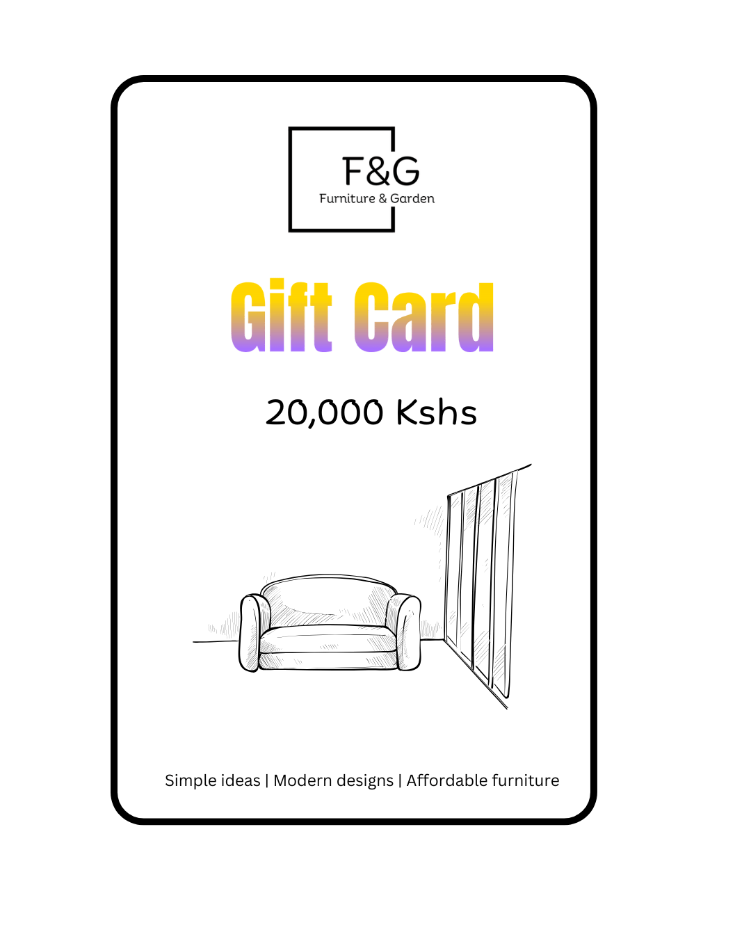 Gift Card - Furniture & Garden