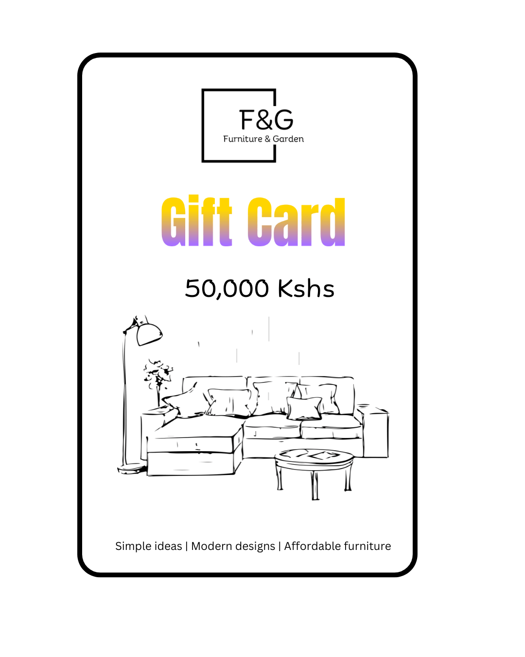 Gift Card - Furniture & Garden